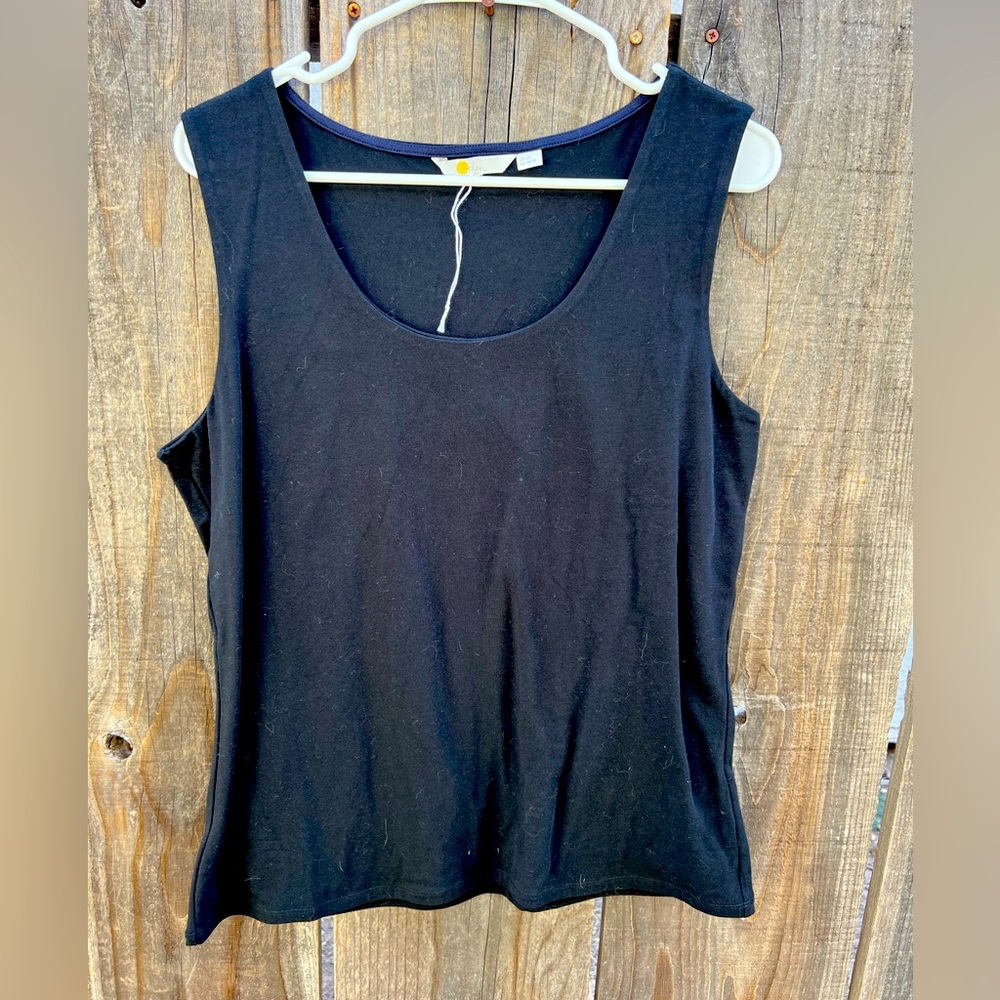 Boden NWOT black tank top size 16/18